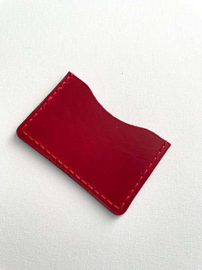 Minimalist Card Holder - Red